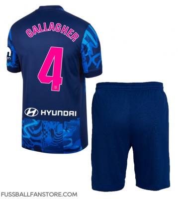 Atletico Madrid Conor Gallagher #4 Replik 3rd trikot Kinder 2024-25 Kurzarm (+ Kurze Hosen)